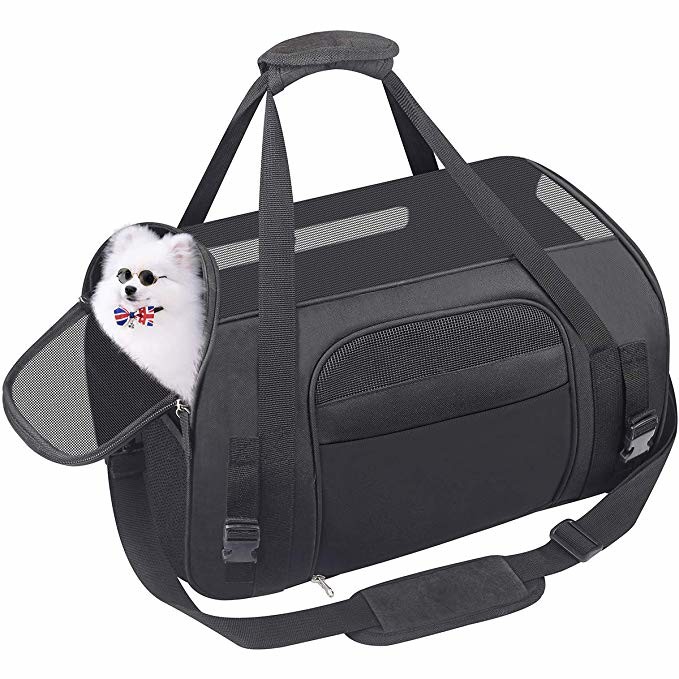 Medium Airline Dog Carriers Cabin , Airline Compliant Pet Carrier For Air Travel