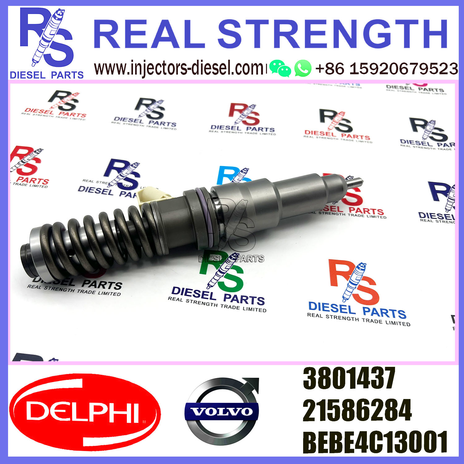 V-O-L-V D12 Bus Fuel Injection 2 Pin 3801437 21586284 3801437 BEBE4C13001 E1
