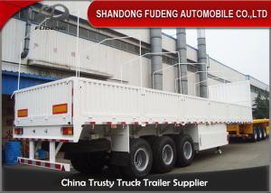 Quality Tri Axle Side Wall Semi Trailer With Dropping Side Walls 1.5mm Steel Plate wholesale