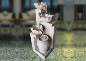 Quality Outdoor Three Lotus Waterfall Garden Feature wholesale