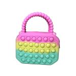 Silicone Children Cartoon Mini Kids Bubble Toy Crossbody Pop It Purse for Girls
