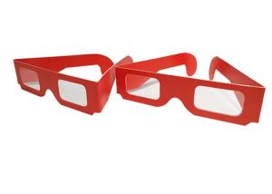 Quality Custom Logo Paper 3D Glasses / Cardboard Three Dimensional Glasses wholesale