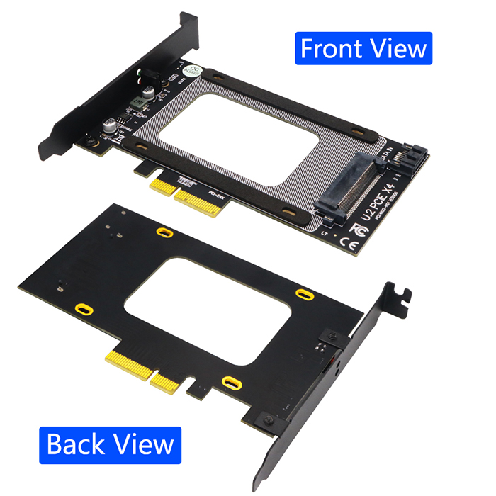 U.2 SFF-8639 Adapter PCIe U.2 SSD To PCI Express Card Support U.2 SSD 2.5" SATA SSD