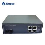 IEEE 802.3x 4 UTP Ports 10/100/1000M Fiber Media Converter