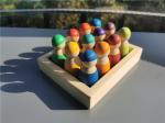 Sort Pegdoll Wooden Rainbow Stacker Wooden Memory Stick Game