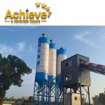 HZS90 Stationary Mini Mobile Concrete Batching Plant 178kw 4m