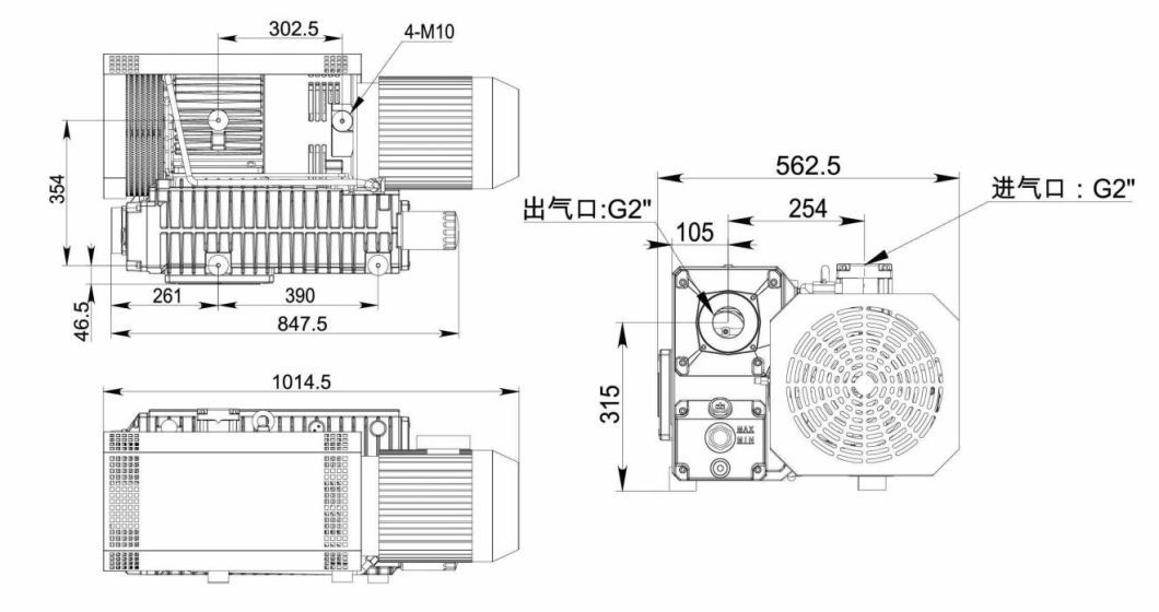 Hospital Medical Vacuum Pump Rotary Vane Vacuum