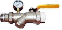 China 32*1 Inch Tooling Handle Ball Valve , PPR Pressure Gauge Filter Stainless Ball Valve on sale