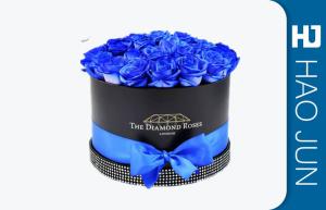 Quality Gift Package Cardboard Flower Boxes For Blue Rose , Eco Friendly wholesale