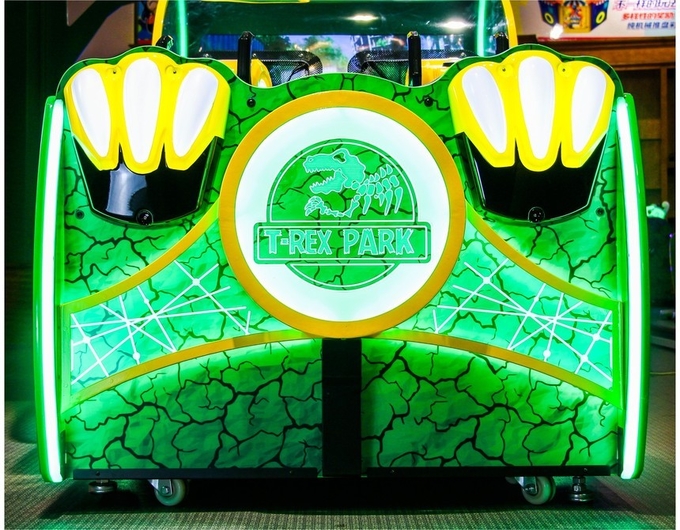 Indoor amusement Dinosaurs Park kids arcade machine, shooting dino lottery game machine
