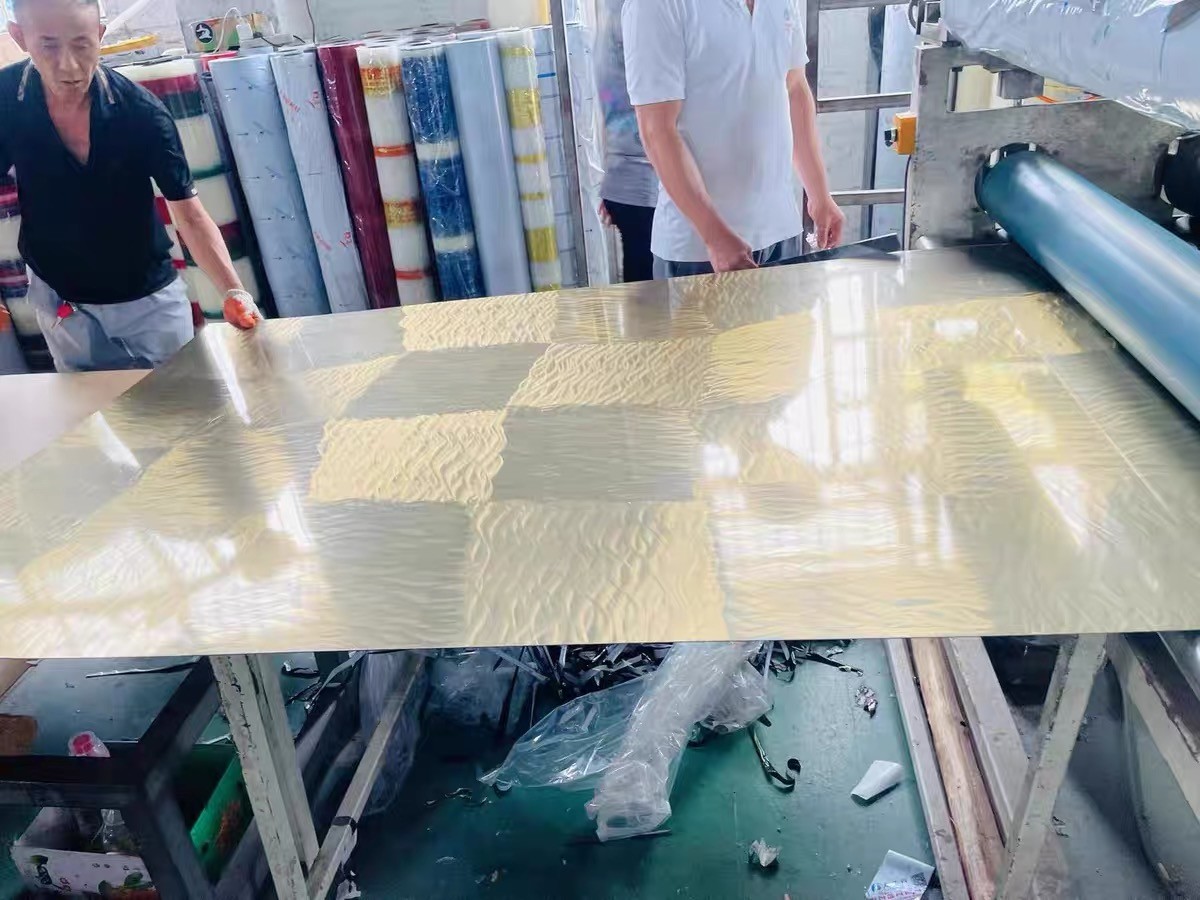 SS 201 304 316 Grade Sheet 3D Laser Texture Color Stainless Steel Sheet Polished Pattern Metal Sheet