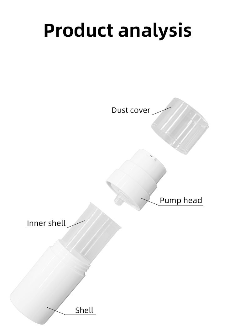 30ml/50ml Customized Color and logo PP Airless Bottle skin Care Packaging UKA50