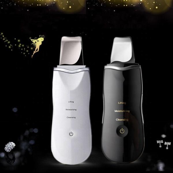 Cheap Professional Ultrasonic Skin Scrubber Skin Massager Shovel Blackhead Removal Spatula for sale