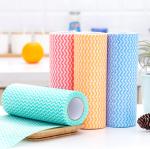Viscose Non Woven 40gsm Kitchen Cleaning Cloth Roll Disposable 20cm*40cm