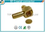 MMCX Male Crimp Connector Right Angle 50 OHMs For RG316 Coaxial Cable