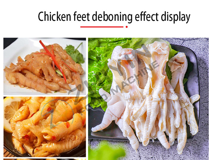 Chicken Feet Processing Line Poultry Machinery Chicken Claw Deboning Machine