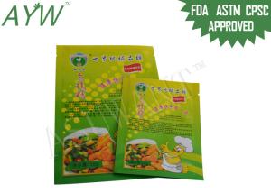 Quality Food ingredient packaging Plastic Pouches Moisture Proof , Zip lock Bag Stand wholesale