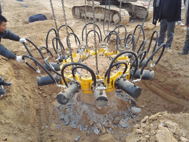 Hydraulic Pile Driving Machine Concrete Pile Crusher Hydraulic Pile Breaker For Excavator