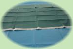Green Medical Adhesive Disposable Fenestrated Drape For Hospital Clinic Surgery