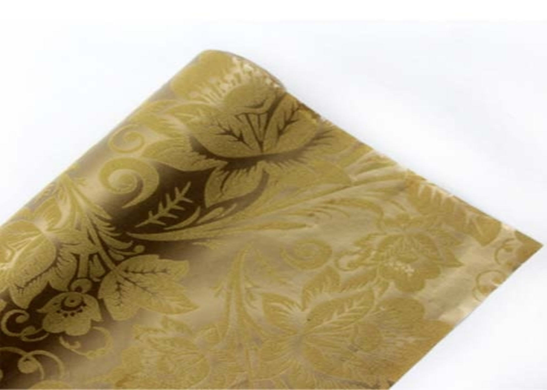 Factory Directly Wholesale Flocking Snowflake Flower Design Flocked Gift Wrapping Paper Roll