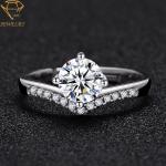 Diamonds Personalized Silver Ring