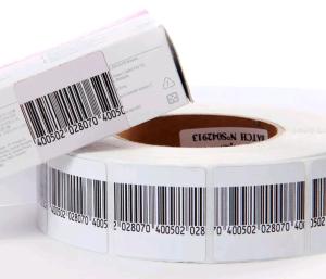 Quality ABNM EAS RF soft label with barcode for supermarket and retail store wholesale