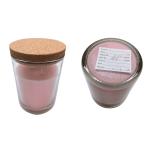 Candle Jar Clear Glass Bottle Cork Lid Airtightness For Decorative