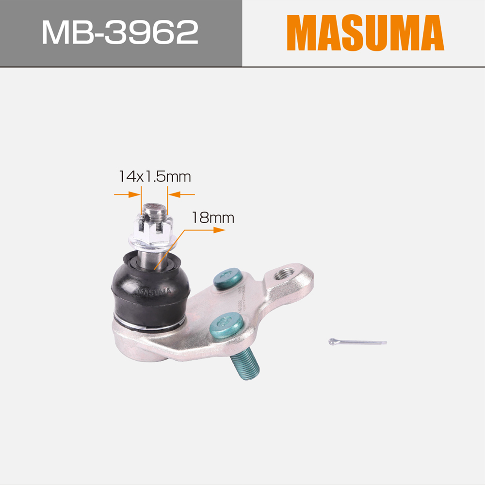 Yes MB-3962 MASUMA Auto Suspension Systems tie rod Ball Joint 43330-09210 43330-05030 for TOYOTA AVENSIS WAGON