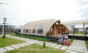 Quality Waterproof Shell Shape Luxury Glamping Tents Heavy Duty wholesale