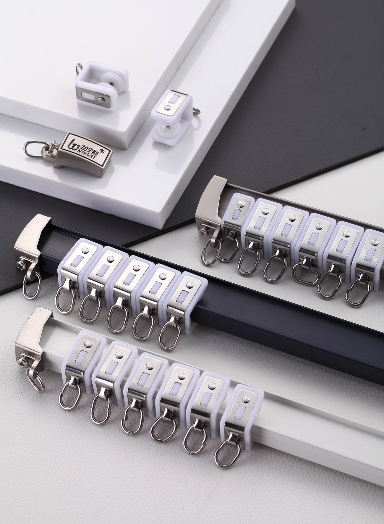 10mm*20mm SGS Approval Bendable Curtain Track For Bay Windows