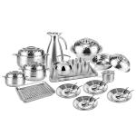 Family cookware sets stainless steel kitchenware random match style