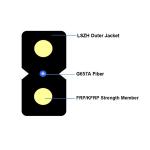 12 Core Armoured Fiber Optic Cable FTTH Drop LSZH G657A1