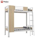 Apartment School Steel Dormitory Bunk Bed from Myidea Black White Grey Support