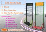 Retail Shop Retail Shop Grid Mesh Display with Basket Metal Wire Rack