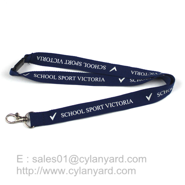 Blue Breakaway Clip Lanyards