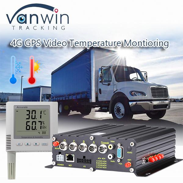 Freezer Truck Temperature Monitoring System 4G Vehicle GPS MDVR All In One