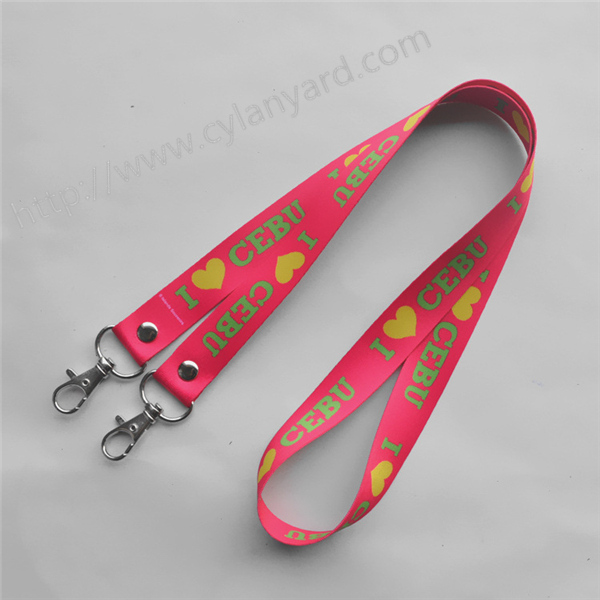 Dye sub printing lanyard with rivet