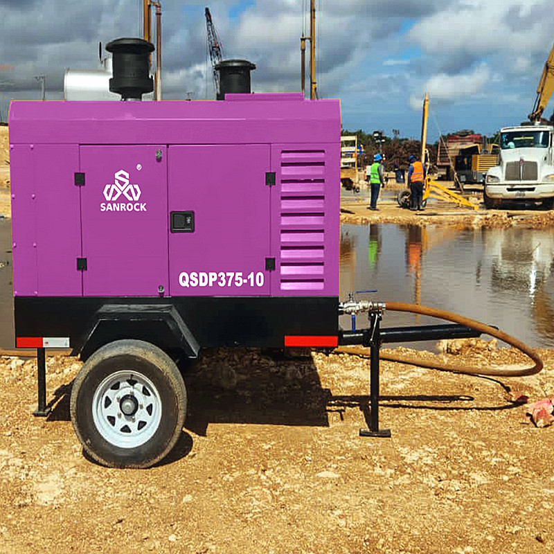 Rotary Screw Air Compressor 93KW Diesel Small Air Compressor Machine Industrial Screw Air Compressor