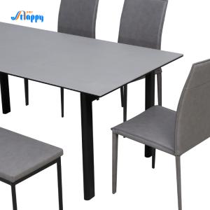 Quality 1650mm Ceramic Rectangular Dining Table Long Lasting For Family Use DT-996-165 wholesale