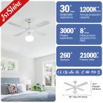 AC Modern Traditional Ceiling Fan Pull Chain Switch 4 MDF Blades