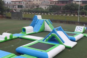 Quality Manufacturer Commercial Sea Inflatable Water Park With Climbing Walls Slides Games wholesale