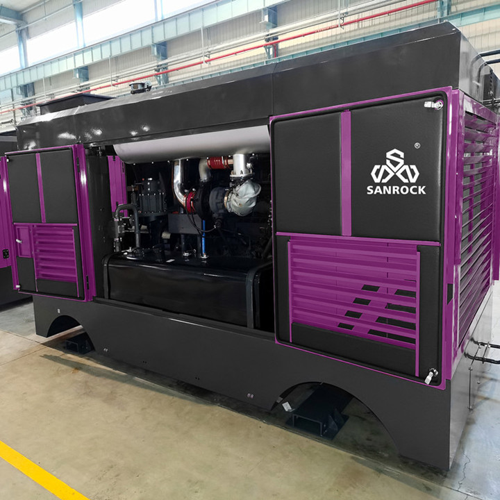 Mining Screw Air Compressor Machine High Pressure Portable Diesel Air Compressor Screw