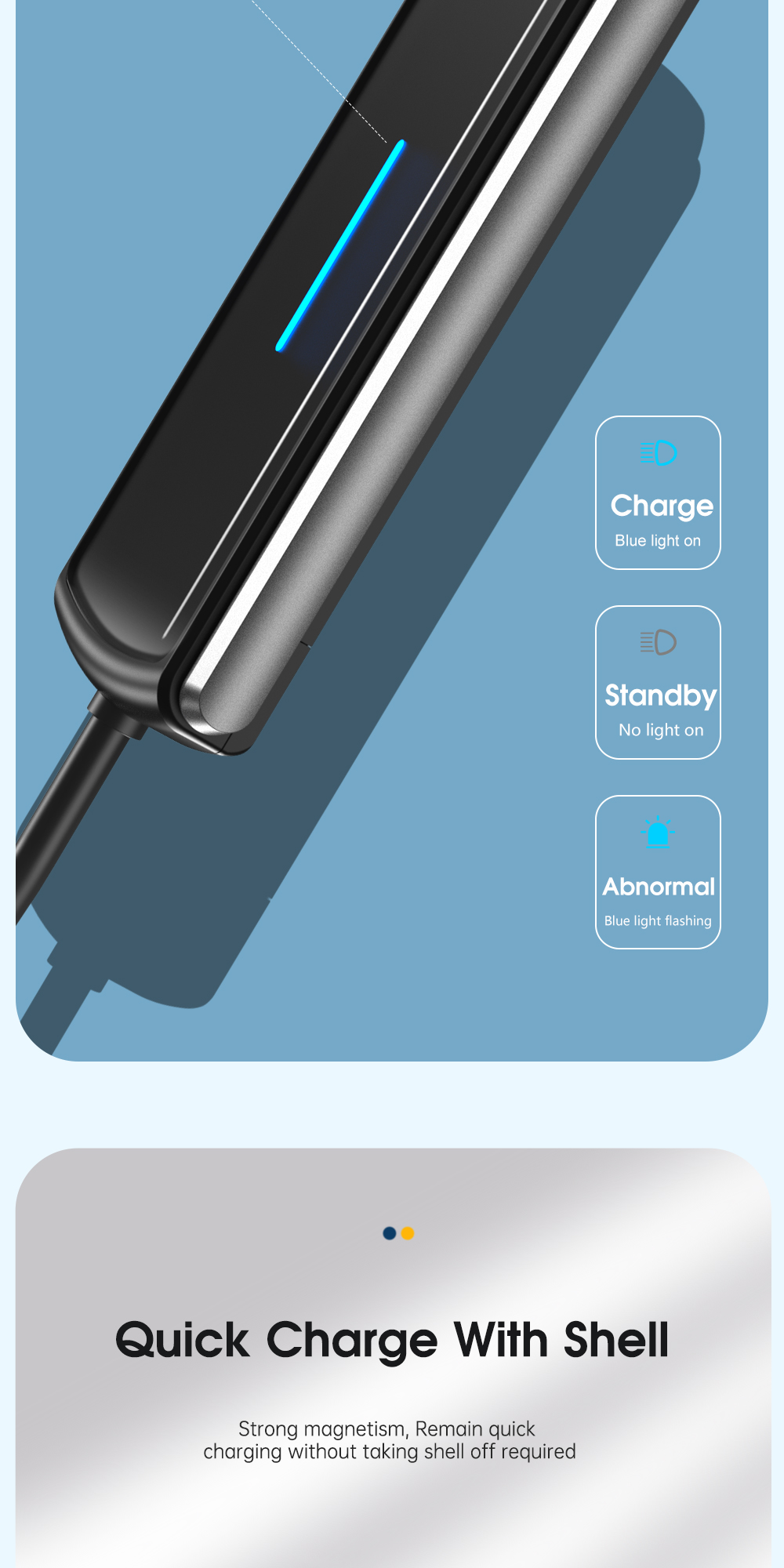 Essager 2022 Aurora New Style Magnetic Wireless Mini 15W Charger 10W 7.5W Mobile Phone Charger With Holder Function