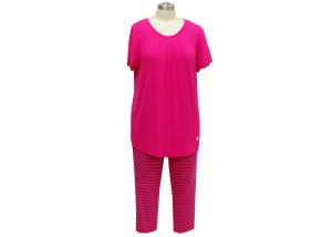Quality 95% Viiscose 5% Elastane Womens Holiday Pajamas Short Sleeve Pj Set Spring Sleepwear wholesale
