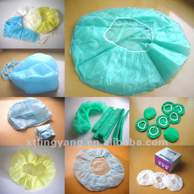 High quanlity non woven disposable surgical bouffant cap
