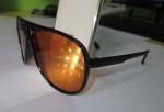 Amber Plastic Diffraction Glasses Spiral
