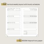 Green Color Poprun Student Weekly Planner 2023 Customization Agenda Ivory Paper