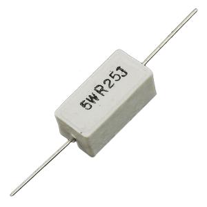 Quality 5W 0.22 Ohm 5% Wire Wound Ceramic Cement Resistor wholesale