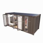 Large Glass Folding Door and Aluminum Alloy Windows in 20 Foot Prefabricated