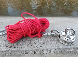 Quality 8mm Nylon Magnet Fishing Rope 65 Feet Safety Rope With Carabiner wholesale